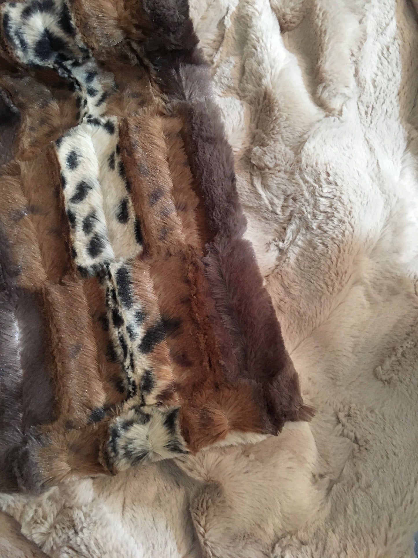 Luxury Faux Fur Throw, Adult Throw, Faux Fur Blanket, Luxury Home Decor, Minky Adult Throw,Leopard Throw