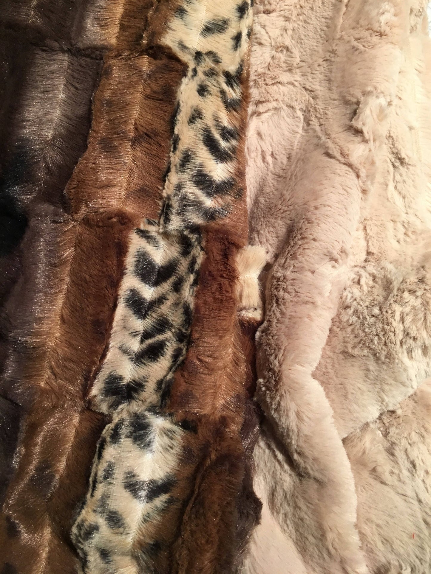 Luxury Faux Fur Throw, Adult Throw, Faux Fur Blanket, Luxury Home Decor, Minky Adult Throw,Leopard Throw