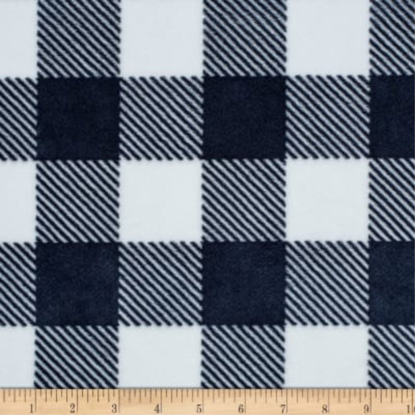 Buffalo Check Personalized Adult Minky Blanket, Plaid Navy and White, Minky Throw Blanket, Buffalo Check Throw Blanket