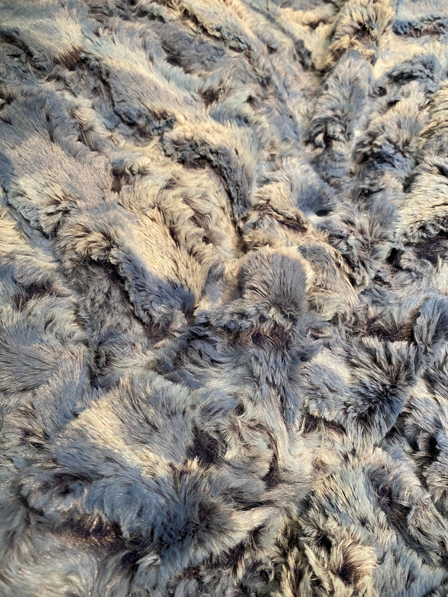 Faux Fur Wild Rabbit Throw Blanket, Minky Throw, Faux Fur Blanket, Bluebell Fawn Minky Throw