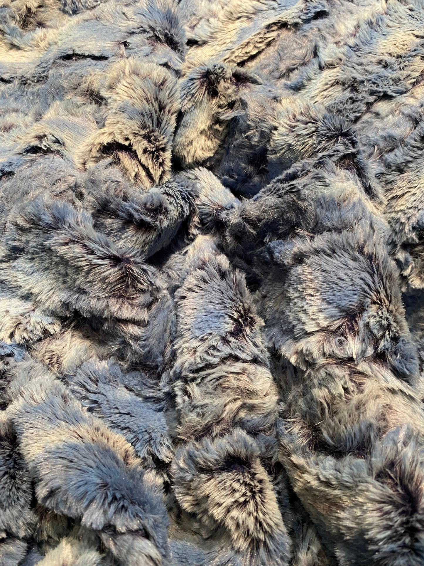 Faux Fur Wild Rabbit Throw Blanket, Minky Throw, Faux Fur Blanket, Bluebell Fawn Minky Throw