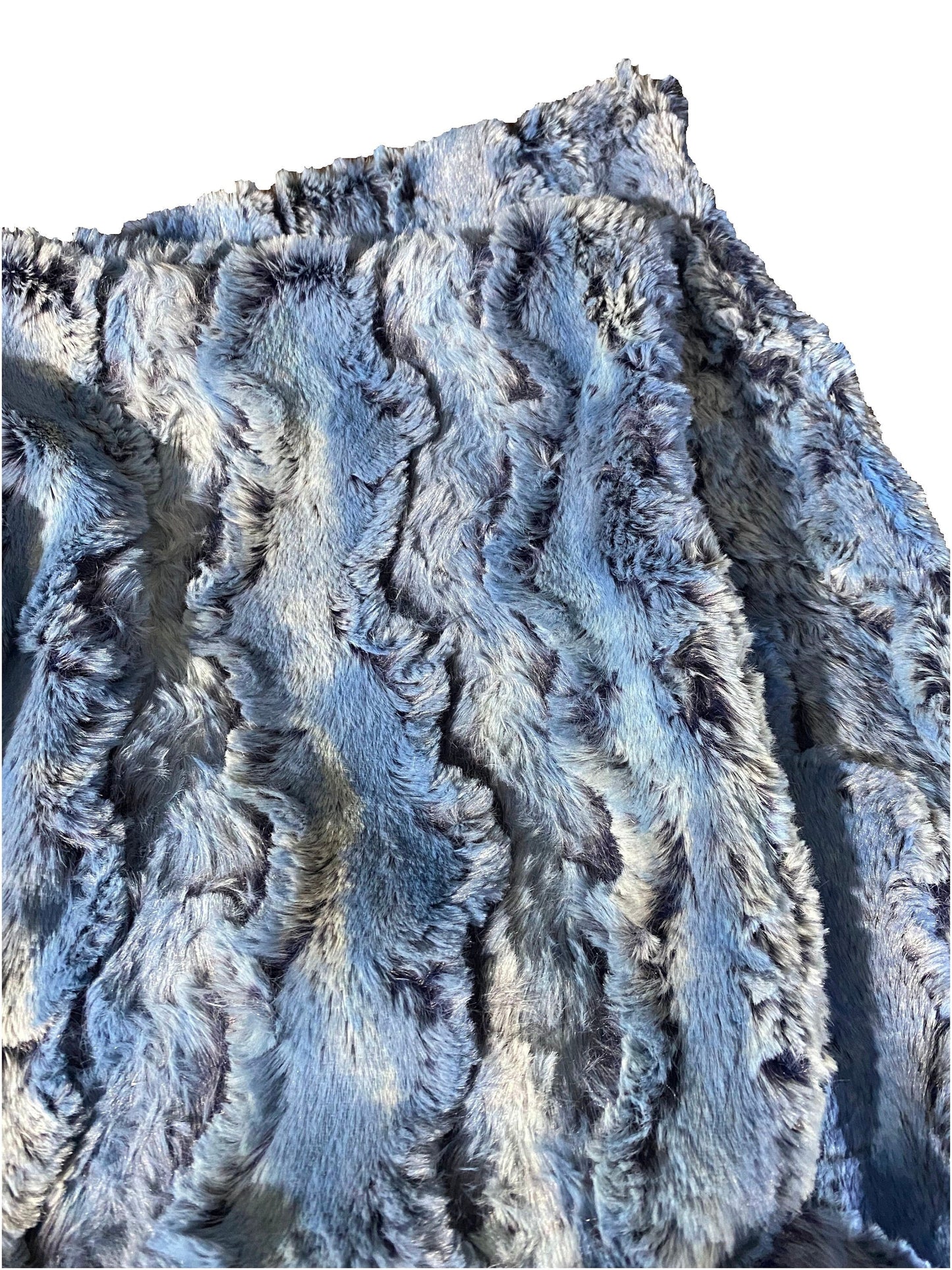 Faux Fur Wild Rabbit Throw Blanket, Minky Throw, Faux Fur Blanket, Bluebell Fawn Minky Throw