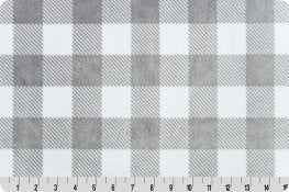 Gray Buffalo Check Throw Blanket, Personalized Minky Throw Blanket ,Buffalo Check Blanket