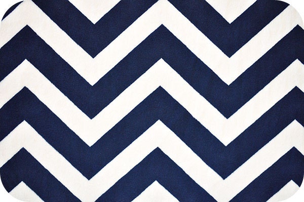 Navy Blue Chevron Adult Minky Throw Blanket, Dorm Room Blanket, Navy Chevron Blanket, Minky Adult Blanket, Couch Throw Size 50 x 60