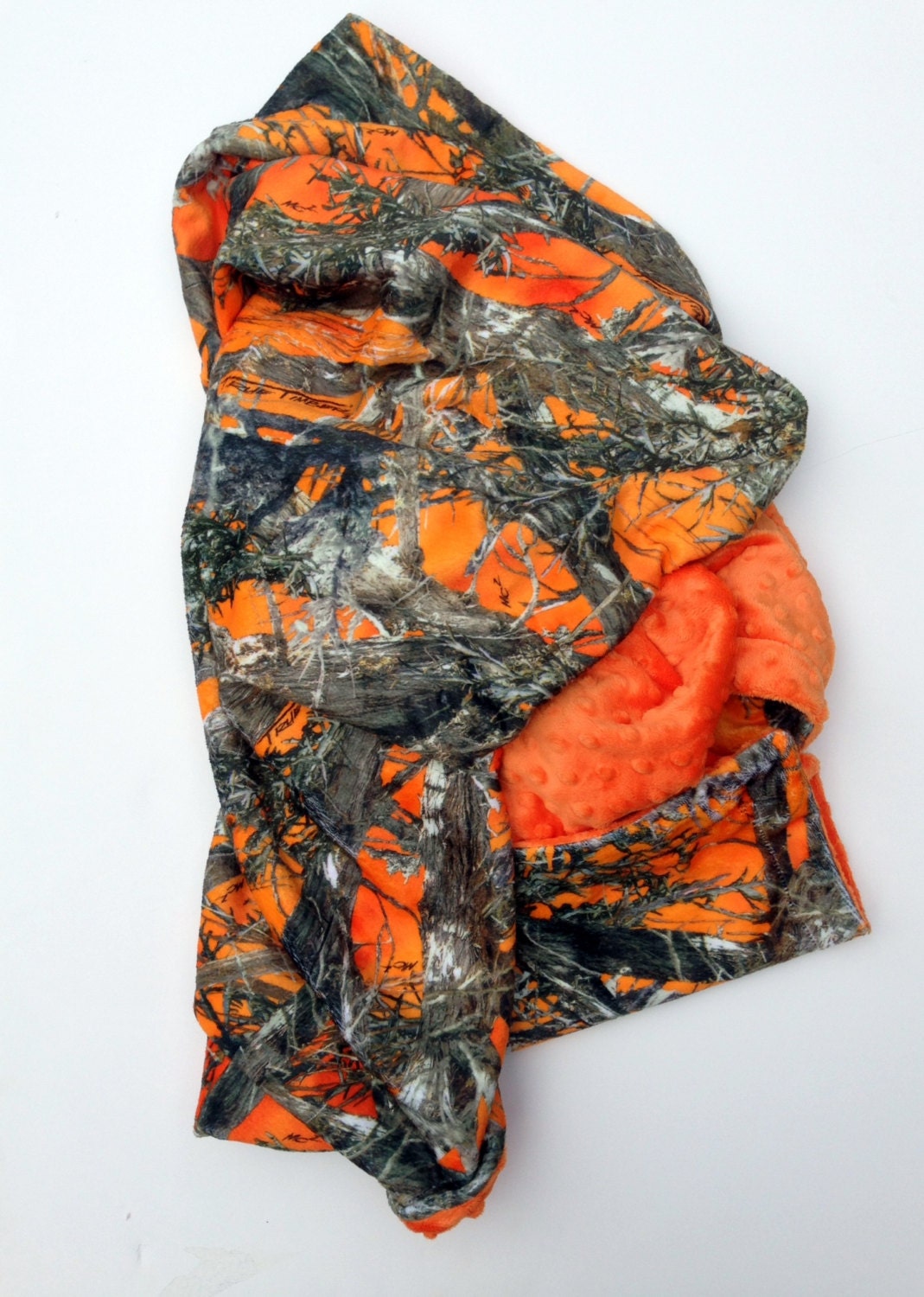 Camo Minky Baby Blanket, Minky Boy Blanket, Minky Girl Blanket, Hunting Blanket, Carseat Blanket, Stroller Blanket 29 x 36 in