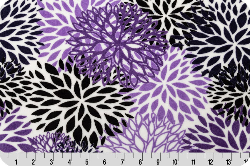 Custom Toddler Blanket, Baby Girl Blanket, Purple Floral Blanket,Florwe Blanket, Baby Girl Gift Toddler Bedding Size 40 X 50 in