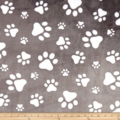 Pet Blanket, Paw Print Minky Blanket, Adult Minky Blanket, Dog Blanket, Dog Lover