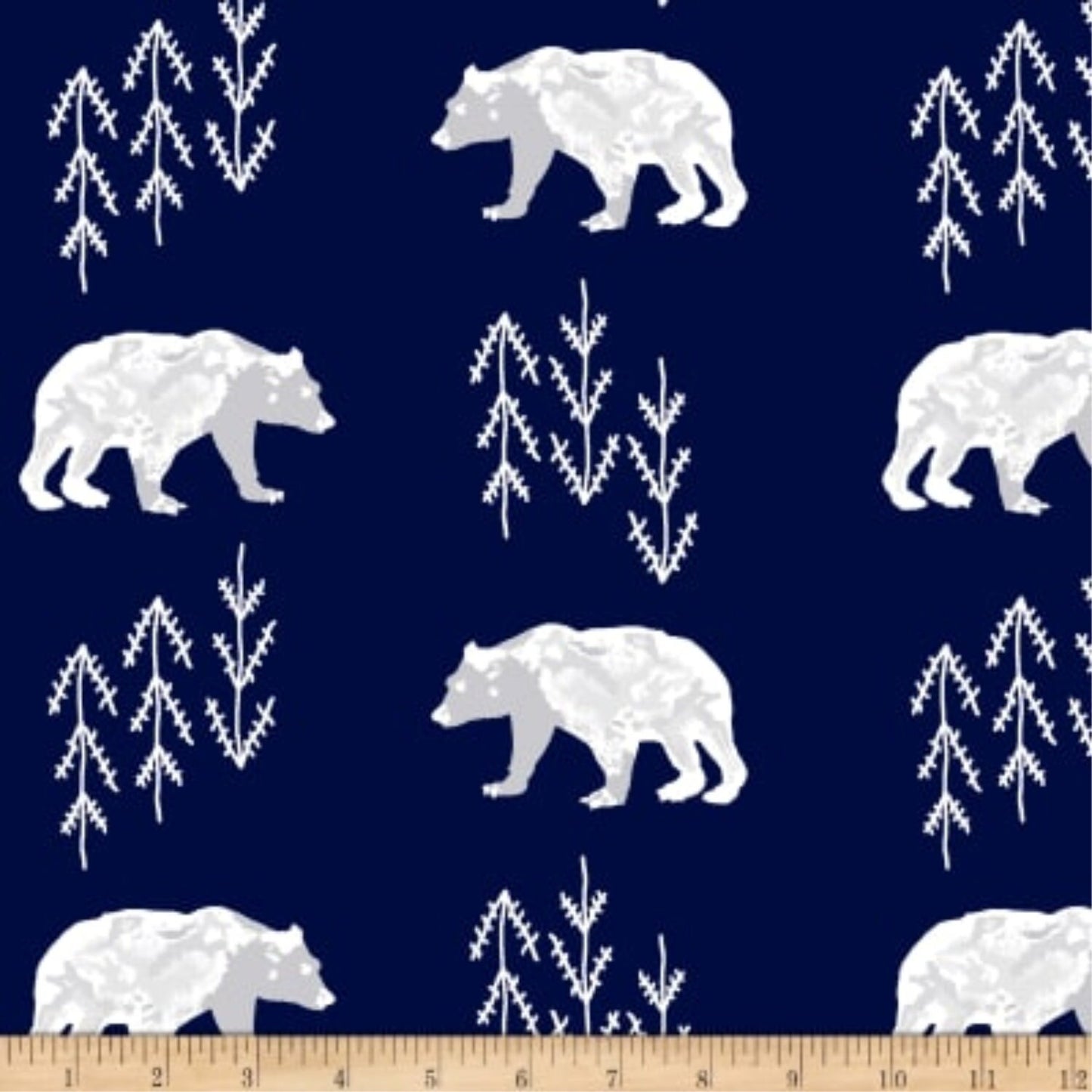 Personalized Bear Minky Baby Blanket, Polar Bear Print Baby Boy Blanket, Bear Blanket, Stroller Blanket,