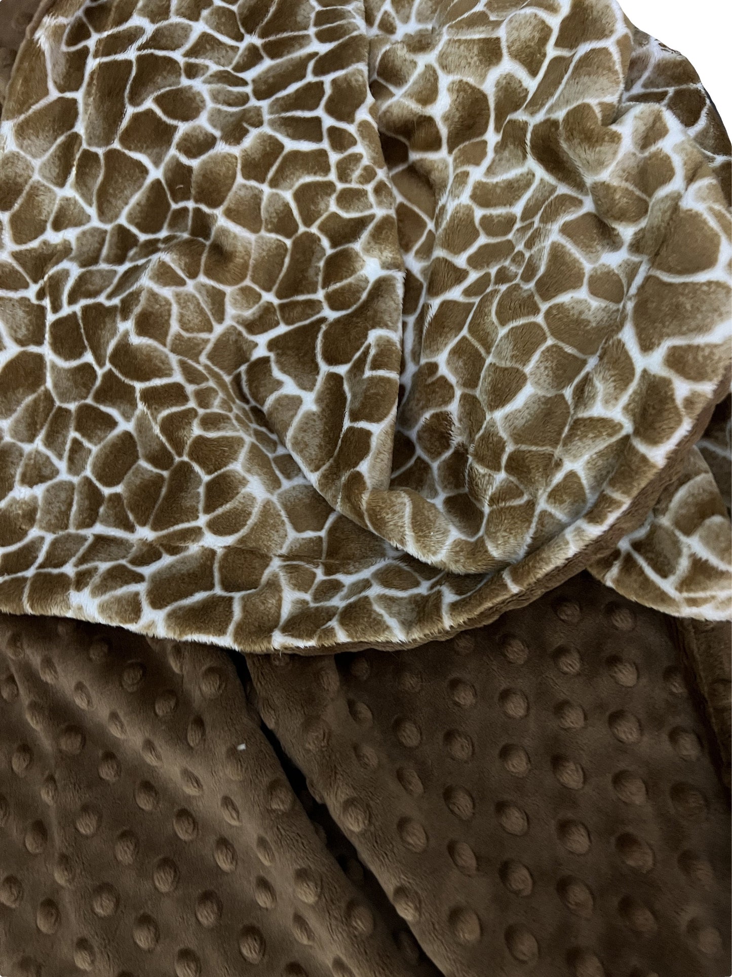 Baby Giraffe Print Minky Blanket, Adult Minky Blanket, Animal Print Blanket, Couch Throw, Safari Blanket, Adult Throw