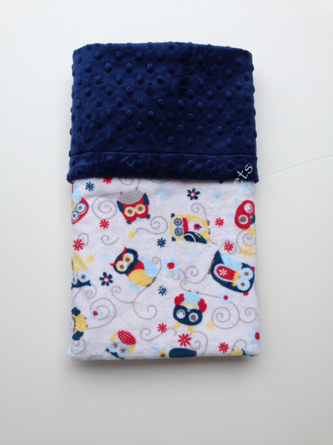 Minky Baby Blanket, Owl Blanket, Baby Boy Blanket, Baby Girl Blanket, Stroller Blanket, Car Seat Blanket, Infant Blanket Size 29 x 36